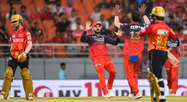इतिहास में चौथी बार RCB का आईपीएल के फाइनल में,  पंजाब किंग्स  को 10 ओवर शेष आठ विकेट से हराया