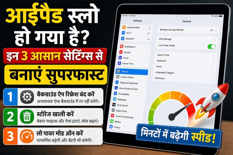 आईपैड स्लो हो गया है  इन 3 आसान सेटिंग्स से बनाएं सुपरफास्ट, मिनटों में बढ़ेगी स्पीड