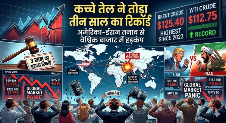 कच्चे तेल ने तोड़ा तीन साल का रिकॉर्ड, अमेरिका-ईरान तनाव से वैश्विक बाजार में हड़कंप