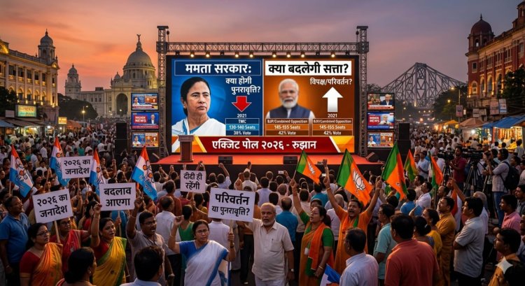 पश्चिम बंगाल एग्जिट पोल 2026: क्या बदलेगी सत्ता या लौटेगी ममता सरकार