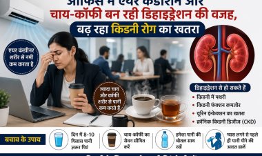 ऑफिस में एयर कंडीशन और चाय-कॉफी बन रही डिहाइड्रेशन की वजह, बढ़ रहा किडनी रोग का खतरा