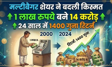 मल्टीबैगर शेयर ने बदली किस्मत: 1 लाख रुपये बने 14 करोड़, 24 साल में 1400 गुना रिटर्न
