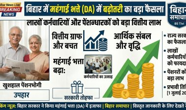 बिहार सरकार ने बढ़ाया महंगाई भत्ता, लाखों कर्मचारियों और पेंशनधारकों को मिलेगा बड़ा लाभ