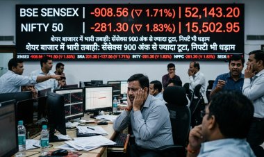 शेयर बाजार में भारी तबाही: सेंसेक्स 900 अंक से ज्यादा टूटा, निफ्टी भी धड़ाम