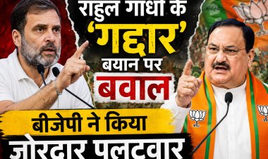 राहुल गांधी के ‘गद्दार’ बयान पर बवाल, बीजेपी ने किया जोरदार पलटवार