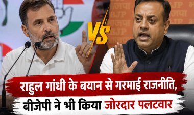राहुल गांधी के बयान से गरमाई राजनीति, बीजेपी का जोरदार पलटवार...