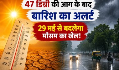 47 डिग्री की आग के बाद बारिश का अलर्ट 29 मई से बदलेगा मौसम का खेल!