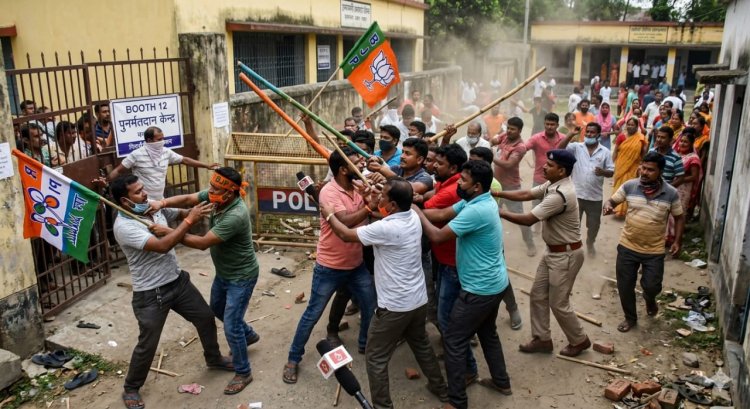 पश्चिम बंगाल में पुनर्मतदान के दौरान बवाल, 15 बूथों पर भिड़े तृणमूल और भाजपा कार्यकर्ता