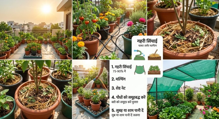 प्रचंड गर्मी में घर से बाहर जाने पर बागवानी की देखभाल के असरदार उपाय
