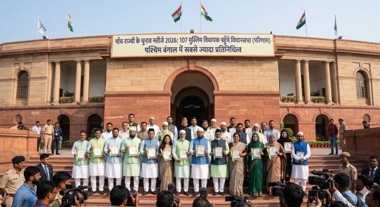 पांच राज्यों के चुनाव नतीजे 2026: 107 मुस्लिम विधायक पहुंचे विधानसभा, बंगाल में सबसे ज्यादा प्रतिनिधित्व