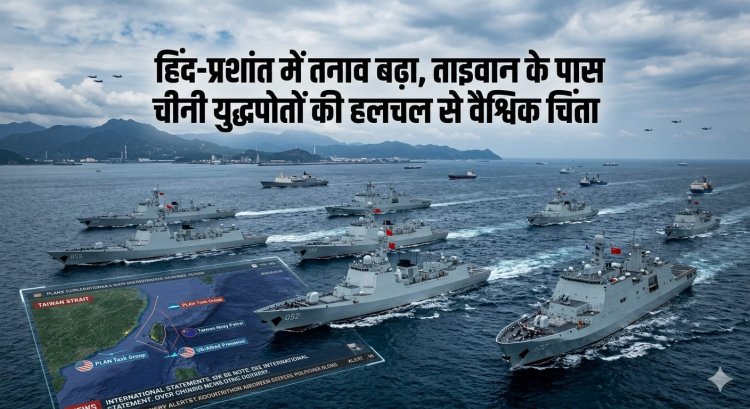 हिंद-प्रशांत में तनाव बढ़ा, ताइवान के पास चीनी युद्धपोतों की हलचल से वैश्विक चिंता