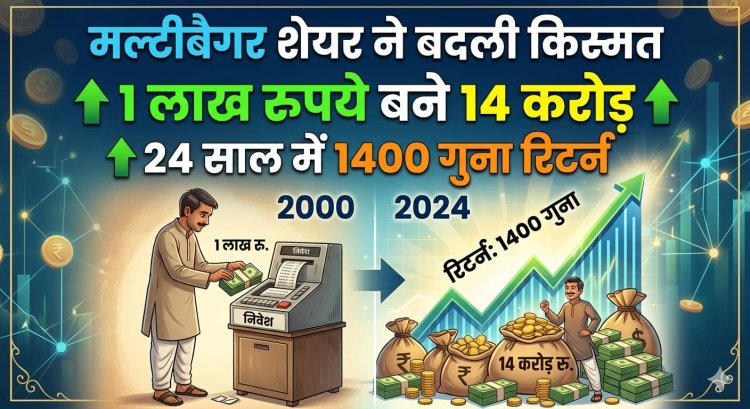 मल्टीबैगर शेयर ने बदली किस्मत: 1 लाख रुपये बने 14 करोड़, 24 साल में 1400 गुना रिटर्न