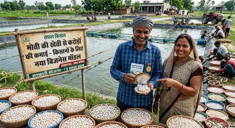 मोती की खेती से करोड़ों की कमाई: किसानों के लिए बना नया बिजनेस मॉडल