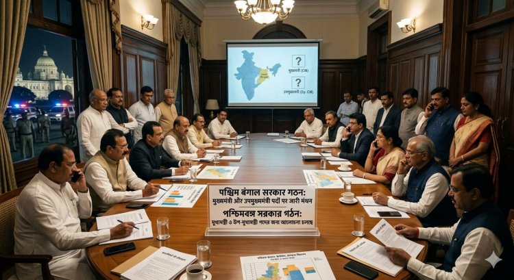पश्चिम बंगाल में सरकार गठन की हलचल तेज, मुख्यमंत्री और उपमुख्यमंत्री पद पर मंथन जारी