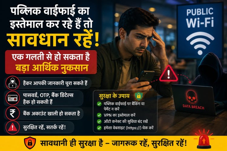 पब्लिक वाईफाई का इस्तेमाल कर रहे हैं तो सावधान रहें, एक गलती से हो सकता है बड़ा आर्थिक नुकसान