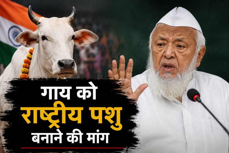 गाय को राष्ट्रीय पशु बनाने की मांग तेज, मौलाना अरशद मदनी ने उठाए बड़े सवाल