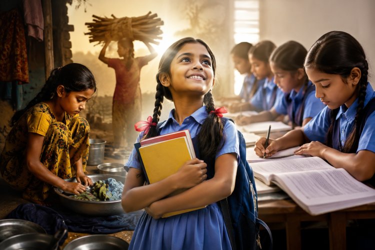 गरीबी ने छीनी लाखों बेटियों की पढ़ाई, रुपयों की कमी और घरेलू बोझ से टूट रहे सपने...