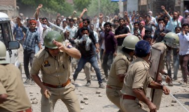 एनकाउंटर के बाद गाजीपुर में बवाल