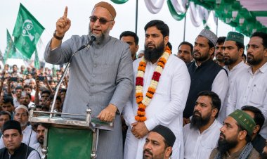 मटेरा से ओवैसी ने फूंका चुनावी बिगुल