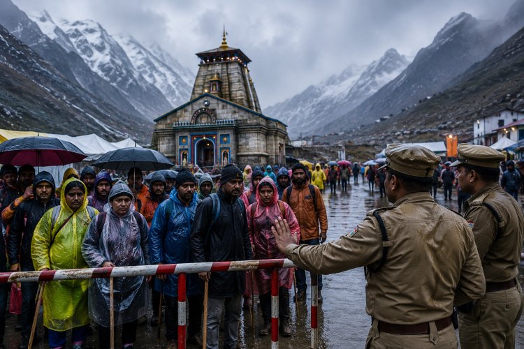 बारिश का कहर, केदारनाथ यात्रा पर रोक