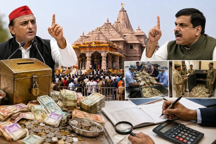 राम मंदिर चढ़ावा विवाद पर बढ़ी सियासत