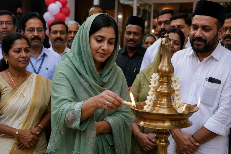 मुस्लिम लीग की पहली महिला विधायक के दीप जलाने पर विवाद