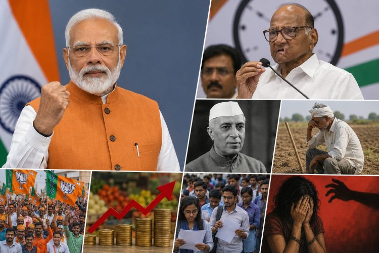 नेहरू मोदी तुलना पर पवार का पलटवार