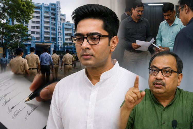 फर्जी हस्ताक्षर मामले में फिर सीआईडी के सामने पेश हुए अभिषेक